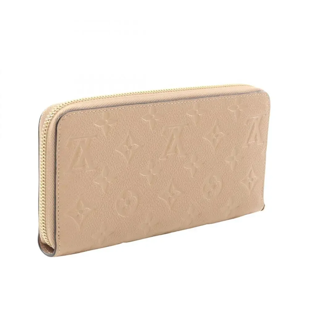 Louis Vuitton Beige Monogram Zip Wallet